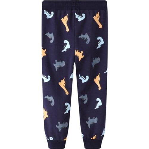 Funnygame New 2021 Cartoon Childrens Long Pants Cotton Cute Boys Girls Sweatpants for Autumn Spring Kids Trousers Pants