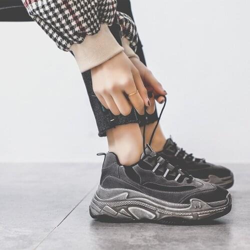 2019 autumn and winter new plus velvet warm cotton boots old shoes female dirty dumplings thick high heel wild womens shoes