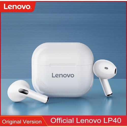 Original Lenovo LP40 TWS Bluetooth Earphone Mini Wireless Earbuds Sport Gaming Bluetooth Headset IOS Android Universal