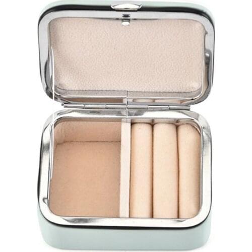 Mini Portable Jewelry Box Stud Earrings Jewellery Storage Organizer X4YA