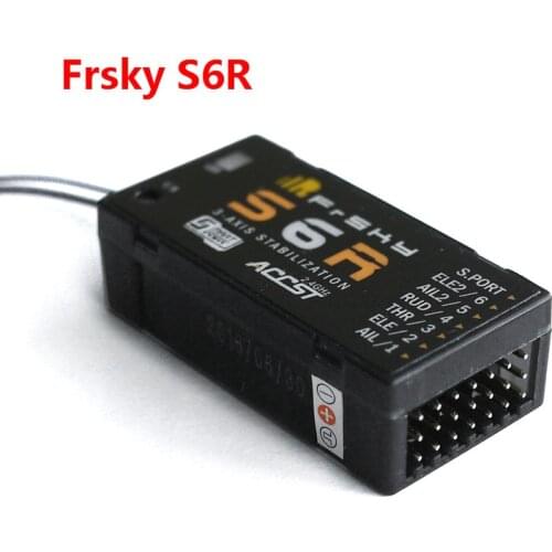FrSky S6R 6ch Receiver w/ 3-Axis Stabilization + Smart Port Telemetry