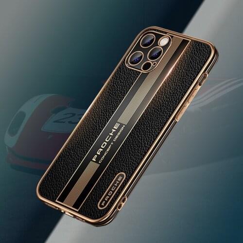 Luxury Plating Square Frame Soft Silicone Case for iPhone 12 11 Pro Max Mini SE 2020 X XS XR 7 8 Plus Business Shockproof Cover