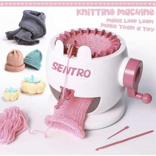 1Pcs Hand-cranked Wool Machine Export Knitting Mach Children Small Rabbit DIY Hand Scarf Hat Gloves Socks Practical Tools