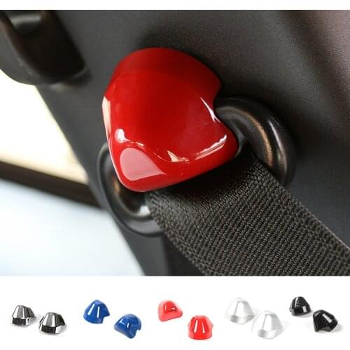 SHINEKA New Arrival Interior Seats Safety Belt Moulding Cover Trim For Ford Mustang 2015