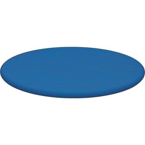 12ft Swimming Pool Cover Blue Round Pool Cover Dustproof Waterproof Pool Blanket for Above Groud Pool Fast Set