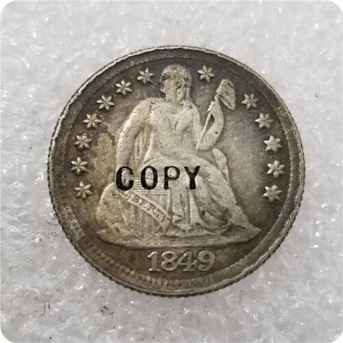 USA 1849-P,O Seated Liberty Dime COPY COINS