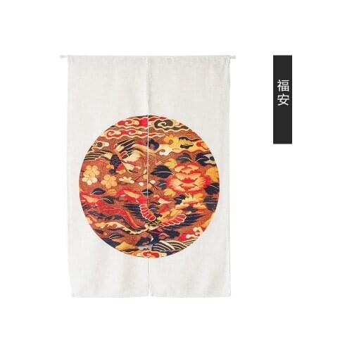 Chinese style tradition cloth door window curtain Japanese home entrance decoration bedroom living study room kitchen portiere
