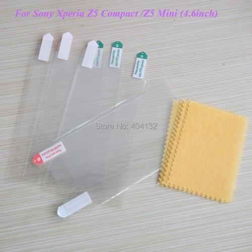 1000PCS/Lot 4.6inch Guard Film Clear Screen Protectors For Sony Xperia Z5 Compact Z5 mini Phone