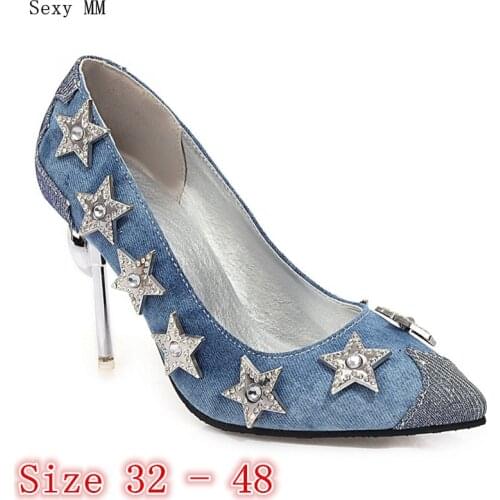 Women High Heels Pumps High Heel Shoes Stiletto Woman Party Shoes Kitten Heels Plus Size 32 33 - 40 41 42 43 44 45 46 47 48