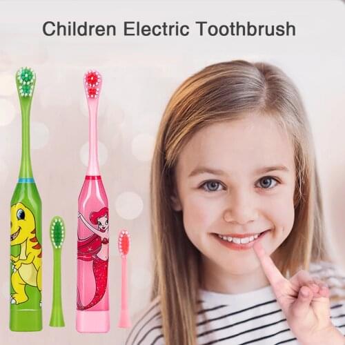 Cartoon Pattern Children Electric Toothbrush Double-sided Tooth Brush Heads Electric Teeth Brush Or Replacement Brush Heads Kids