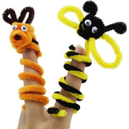 100pcs/pack Children Educational Toy Crafts For Kids Colorful Pipe Cleaner Toys Craft DIY Handmade Education Toy SA881199