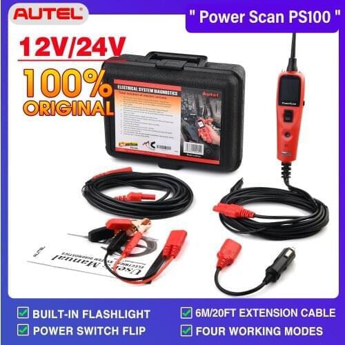2021 Autel PowerScan PS100 Electrical System Diagnosis Tool Autel PS100 Power Scan Auto Electrical System Testing