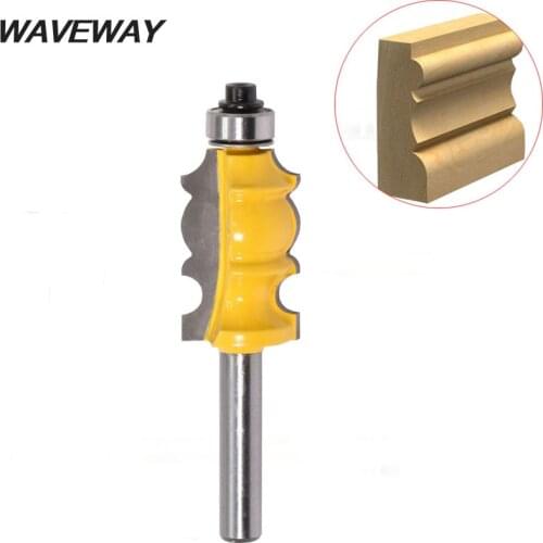 8mm Shank Architectural Cemented Carbide Molding Router Bit Wood Cutters Trimming Wood Milling Cutter for Woodwork Milling Tools
