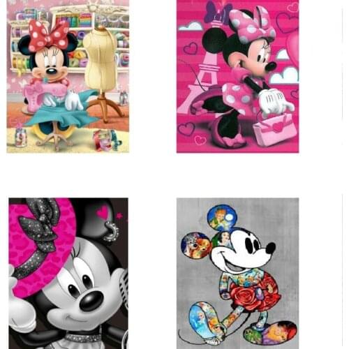 Diy 5D Diamond Painting Full Drill Square/Round Cross Stitch Kits Diamond Embroidery DISNEY Mickey Home Decor
