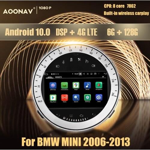 Car Radio for BMW Mini r60 r61 Countryman 2006-2013 2Din Car Stereo Auto radio Head Unit Qled screen 7862 CPU Built-in carplay