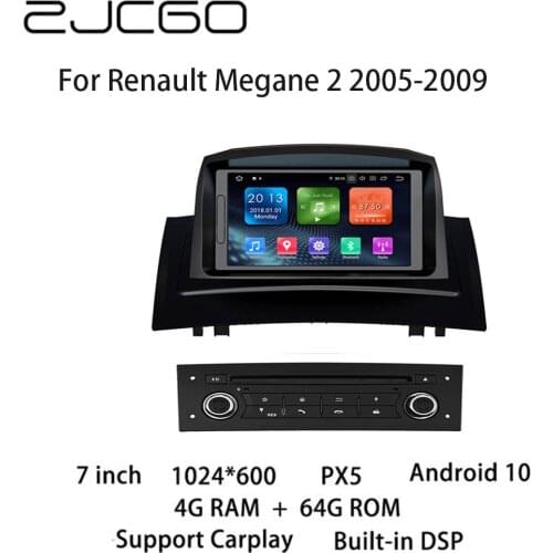Car Multimedia Player Stereo GPS DVD Radio Navigation Android Screen For Renault Megane 2 2005-2009