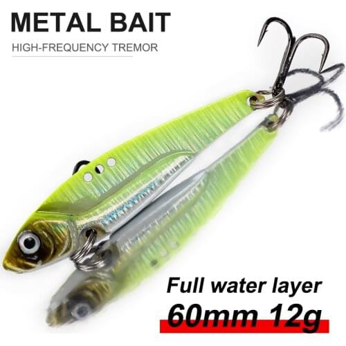 Banshee 60mm/12g Metal Vib Lure Hard Bait Rattlin For Pike Fishing Lure Sinking Wobbler Fishing Vib Baits Rattle Crankbaits Fake