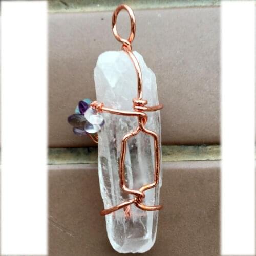 Free Shipping Women Fashion Jewelry Life of tree -- White Crystal Pendant Bead 1Pcs C9327