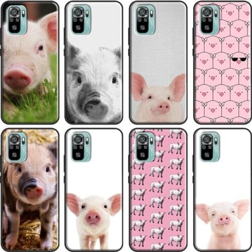 Cute Cartoon Pig For Xiaomi Redmi Note 9 8 Pro 8T 9S 7 6 K40 10 Pro Case For Redmi 9A 8A 7A 9T 9C 9 Coque