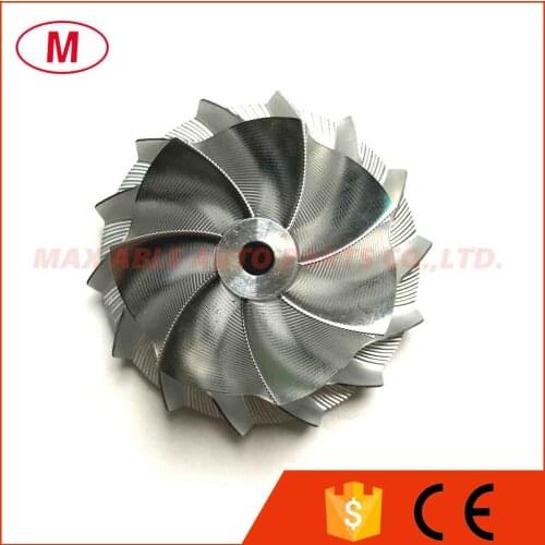 GT15-25 47.00/61.98mm 7+7 blades High Preformance Air curve Turbo Billet Compressor wheel/Aluminum 2618/Piont Milling wheel