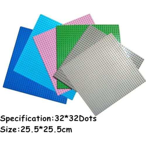 32*32/20*20 Dots Classic Block Base Plates Plastic Bricks Compatible With Other Brands Building Blocks DIY Baseplate Bricks toys