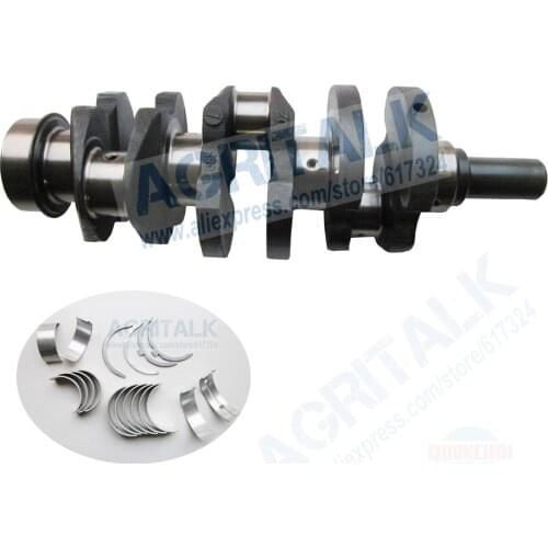 QC385T crankshaft with bearing set for Foton Lovol FT244 / FT254 with Quanchai QC385T, part number: 2308500500300