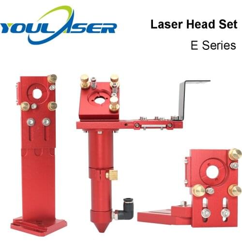 XTWLASER New CO2 E Series Laser Head Set FL50.8 & 63.5 & 101.6 Mirror 25mm for Laser Engraving Cutting Machine