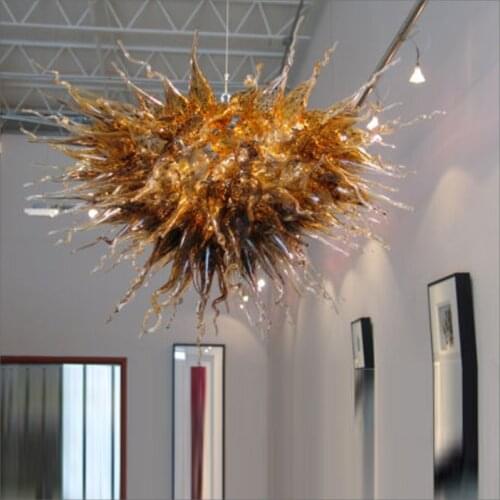 Tiffany European Dale Chihuly Style Hand Blown Murano Glass Chandeliers Lighting