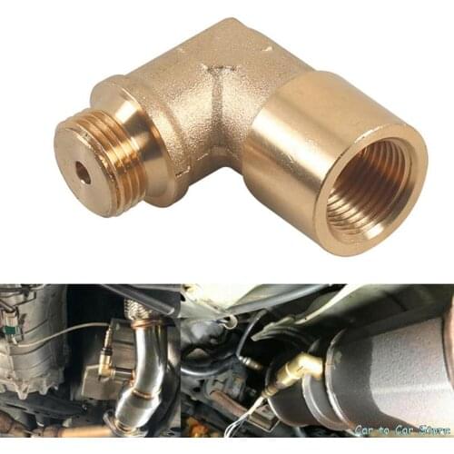 M18 X1.5 Car Oxygen Sensor Extender Spacer Exhaust 90 Degree Auto Truck O2 Oxygen Sensor Extender Spacer Car Accessories