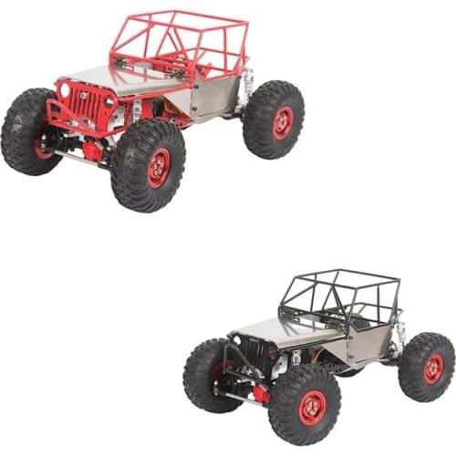 Metal Assembled Rock Buggy Roll Cage Tube Frame Body Shell Chassis for 1/16 RC Crawler Car WPL C14 C24 DIY Parts