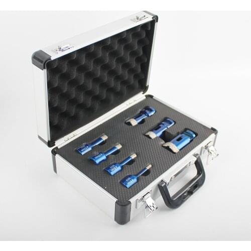 Raizi 7 Pcs Diamond Drill Bit Set 6/8/10/12/20/25/35 mm Vacuum Brazed Drilling Core Bits Porcelain Ceramic Tile Hole Saw Cutter