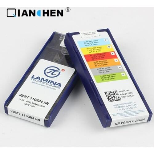 Genuine original high quality high-performance LAMINA VBMT 110304 NN LT10 (10pcs/lot) tungsten Carbide Cutting tools inserts