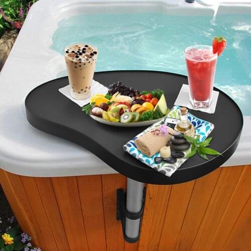 Side Table Tray 360° Rotation Design Relaxed Spa Tray Table Keep Snacks And Drinks Swimming Pool Bathtub Storage Tray Table New
