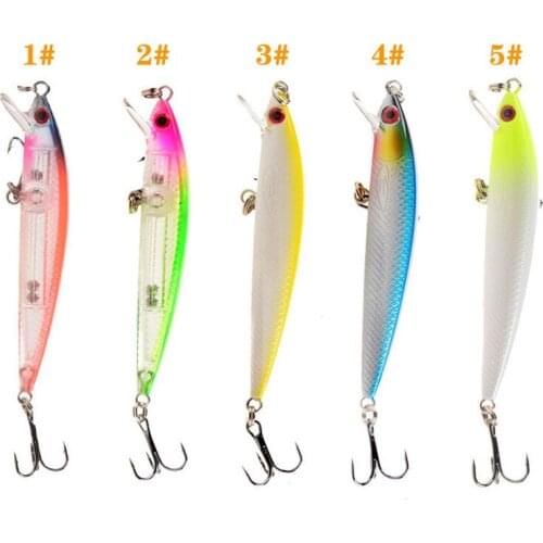 Swim bait Fishing Equipment Outdoor Mini ABS Plastic Hard Bait 6# With Sharp Hook 5 Colors 7.2cm/5g 3D Eyes Fishing Lures