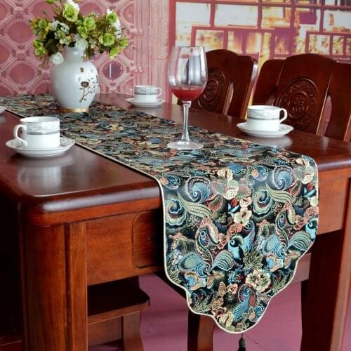 Chinese Style Satins Table Runner Tablecloth Bed Runner Tea Table Runner Table Flag Table Decoration