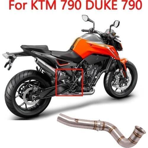 For 790 DUKE 790 Motorcycle Exhaust Pipe Connect Link Tube Exhaust Mid Link Pipe Original Catalyst Modified Slip on DUKE 790