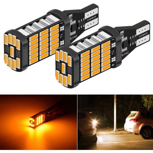 2pcs T15 T16 W16W 921 912 Led 1200Lm LED Canbus Car Backup Reserve Lights Bulb Tail Lamp For BMW AUDI FORD KIA LADA White Amber