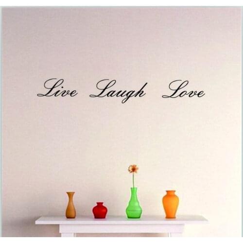 Live Laugh Love Wall Sticker Removable Quote Decor Vinyl Words Decal Home Art Home Room Decoration