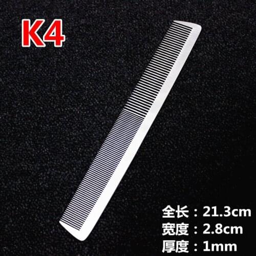 1pc Salon Barber Steel Comb Hair Comb Brush Hairdresser Anti-static Steel Comb HairStyling Tools