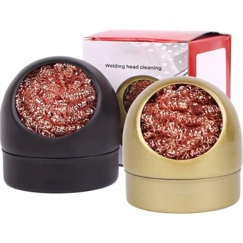 1PCS Cleaning Ball Desoldering Soldering Iron Mesh Filter Cleaning Nozzle Tip Wire Cleaner Ball Metal Dross Tin Remove