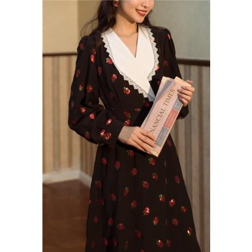 2020 new fashion womens clothing Full Print Mid-Calf dress dresses for women