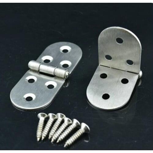 304 Stainless Steel Thick Flap hinge / Machinery semicircular hinge / Dining table Hinge 81*31MM 10PCS
