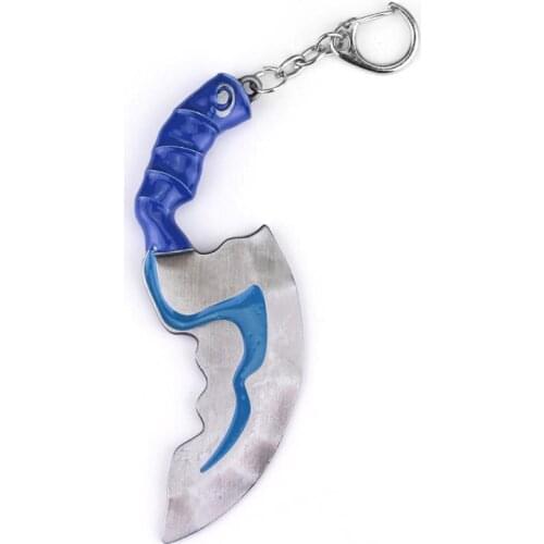 Dongsheng Game Dota 2 Keychain Blink Dagger Jump Cut Weapon Model Dota2 Key Chain Men Jewelry flashing Gift -50