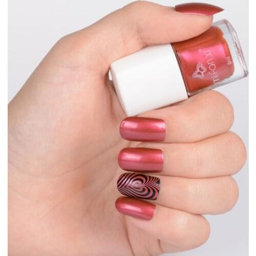 MiFanXi Color Series 1 Bottle 6ml Stamping Polish Varnish Nail Plate Printing Polish Nail Art Decoration