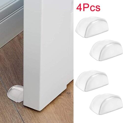 Door Stopper No Need Punch Transparent Self Adhesive Door Holder Door Stop For Home Office Protect Walls And Furniture