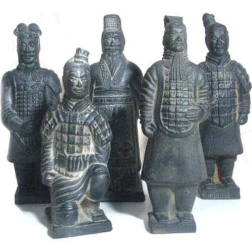 China antique imitation soldier sculpture New Terracotta crafts ornaments Qin Terracotta Warriors and Horses handmade souvenir