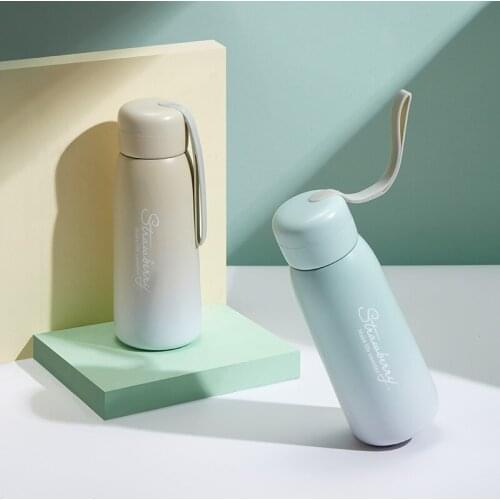 Creative Vacuum Water Cup Student Stainless Steel Creative Gradient Insulation Cup Outdoor Sports Water Cup Travel Accessories