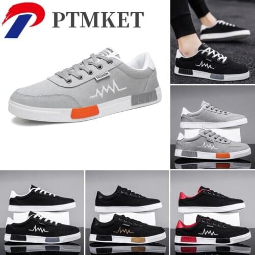 Hot Sale Skateboarding Shoes for Men Black Gray White Red Size 37-46 Orange Canvas Casual Sneakers Men Classic Breathable shoe