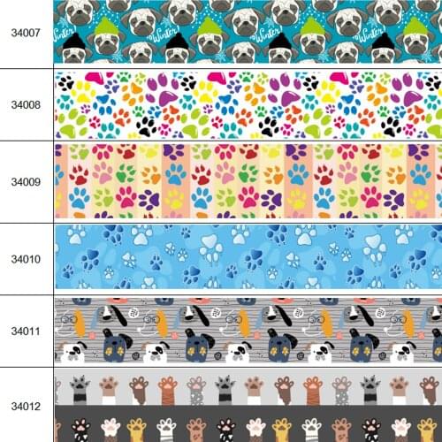 50 Yards Of Various Sizes Of Animal Print Blank Webbing Hair Accessories DIY Crafts Handmade Y2021042702