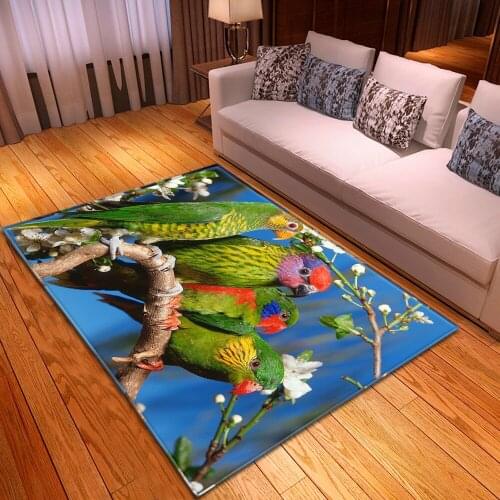 Cute animal rug childrens room 3D printing mat home bedroom fashion decoration carpets dining room living room non-slip big rug